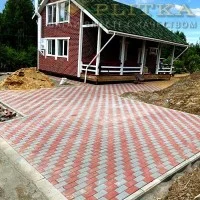 Укладка брусчатки кирпич