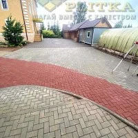 Укладка брусчатки кирпич