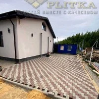 Укладка брусчатки кирпич
