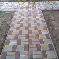 Укладка брусчатки кирпич