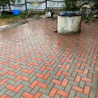 Укладка брусчатки кирпич