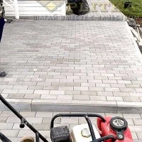 Укладка брусчатки кирпич