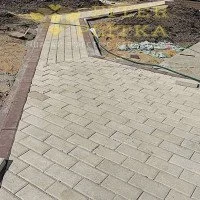 Укладка Кирпичик дорожка 75 м2