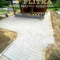 дорожка  из брусчатки классика