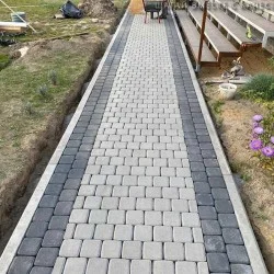 дорожка  из брусчатки классика
